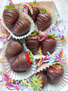 Decorated chocolate covered strawberries